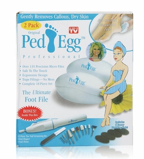 Ped Egg Professional - PLUS Ped Shaper 12 Piece Drill Toe Nail Grooming Kit …