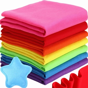 Peryiter 7 Rolls Felt Fabric 36" X 36"(1 Square Yard) 1.6mm Large Fabric Sheets Soft Craft Felt by The Yard for Sewing DIY Art Craft Project Decorations(Rainbow Series)