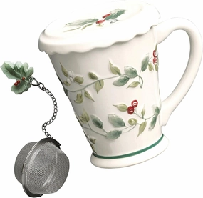 PFALTZGRAFF Winterberry Covered mug w/tea infuser 12 oz.