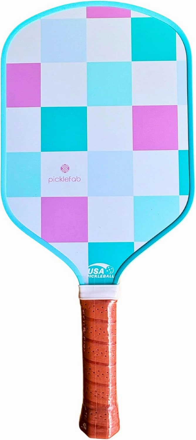 Pickleball Paddle for Women | Cute Pickleball Paddles with Textured Fiberglass Surface | Lightweight 8oz, 16mm Core, 16.5” Length | Ergonomic Grip Womens Pickleball Paddle