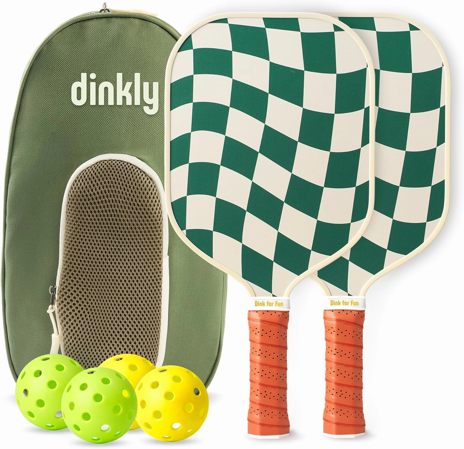 Pickleball Paddles Set of 2/4- USAPA Approved Graphite/Fiberglass Pickleball Racket, 2 Pickleball Rackets, 4 Balls and 1 Portable Carry Bag, Aesthetic Pickle Ball Set for Men Women Beginners