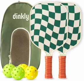 Pickleball Paddles Set of 2/4- USAPA Approved Graphite/Fiberglass Pickleball Racket, 2 Pickleball Rackets, 4 Balls and 1 Portable Carry Bag, Aesthetic Pickle Ball Set for Men Women Beginners