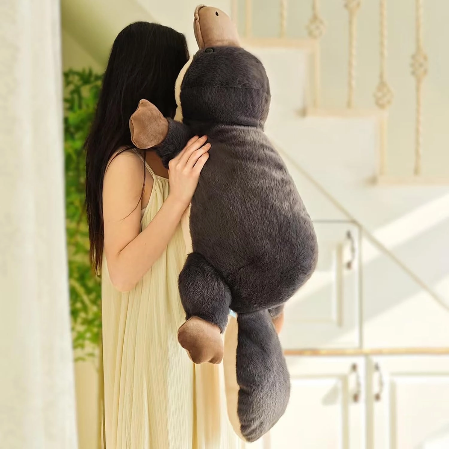 Platypus Plush Platypus Stuffed Animal,Soft Platypus Toys Cute Platypus Plush Toy,Realistic Animal Plushie Toy for Kids and Adults 100cm/39.4 in/3.28fts