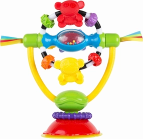 Playgro Baby High Chair Spinning Toy with Rattle and Suction Cup - Fun Developmental Toys for 6  Months - Teething Relief and Sensory Exploration - Ideal for High Chairs and Teething Relief