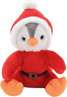 Plushland 10 Inch Stuffed Animal Plush Toy,Cuddles Toy Best Gift for Kids,Home and Car Decor (Penguin Santa)