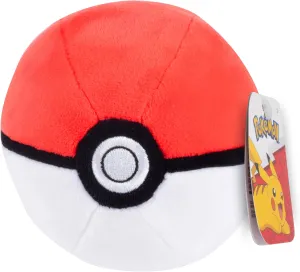 Pokémon 5" Poke Ball Plush - Officially Licensed - Generation 1 Pokeball - Soft Stuffed Toy with Weighted Bottom - Gift for Kids, Boys, Girls - 2 