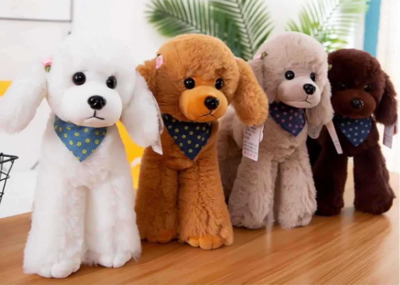 Poodle Plush Toys, Soft and Cute Poodle Plush Toys, Pillows, Cushions, The Best Gift for Your Family and Friends. 1 pc. (Yellow 12 inches)
