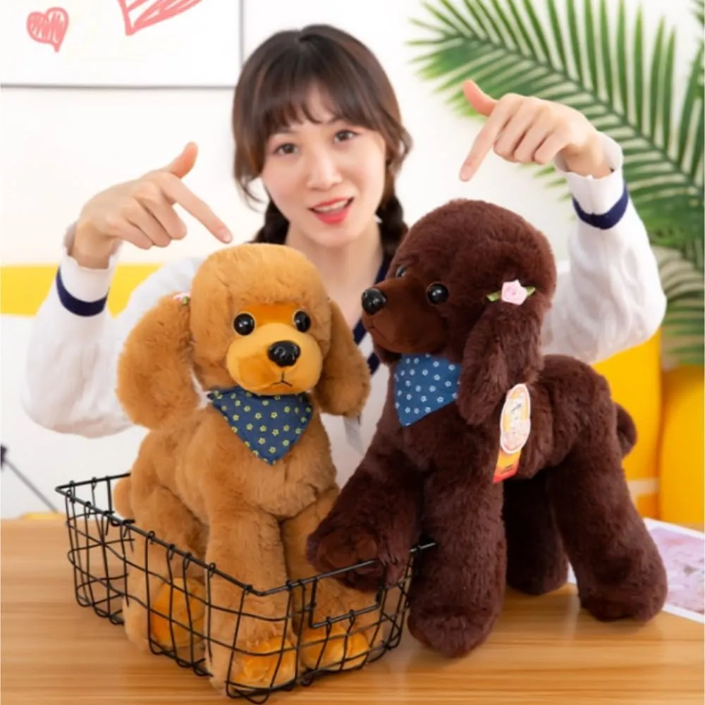 Poodle Plush Toys, Soft and Cute Poodle Plush Toys, Pillows, Cushions, The Best Gift for Your Family and Friends. 1 pc. (Yellow 12 inches)