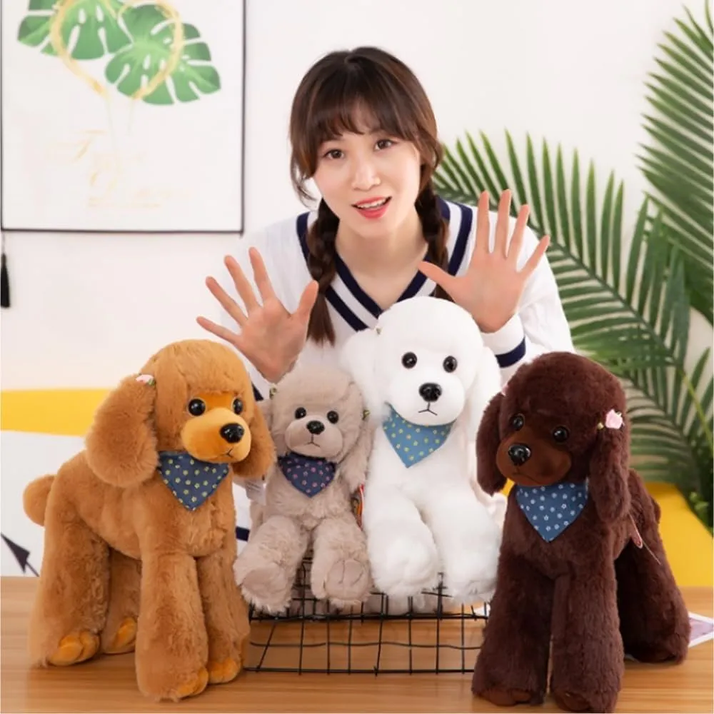 Poodle Plush Toys, Soft and Cute Poodle Plush Toys, Pillows, Cushions, The Best Gift for Your Family and Friends. 1 pc. (Yellow 12 inches)