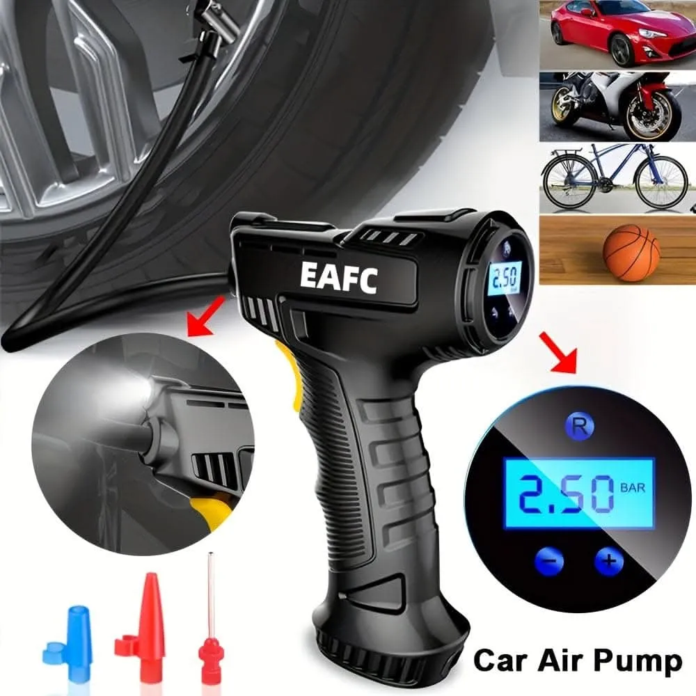 Portable Wireless Tire Inflator with LED Light
