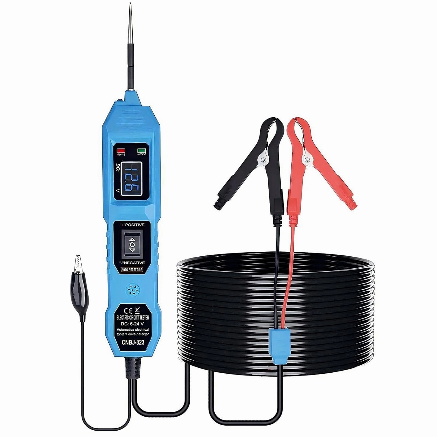 Power Circuit Probe Tester, 3.5V-36V DC Multifunctional Car Electric Circuit Tester, Power Fuse & Voltage Tester with Test Light, Automotive Circuit Breake Finder Tool for Continuity Testing