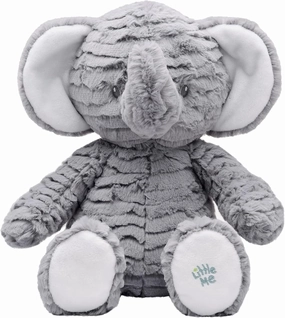 Premium, Soft Stuffed Animal Toy for Babies, Infants and Toddlers, Little Me Grey Plush Elephant (10 inch Sitting)