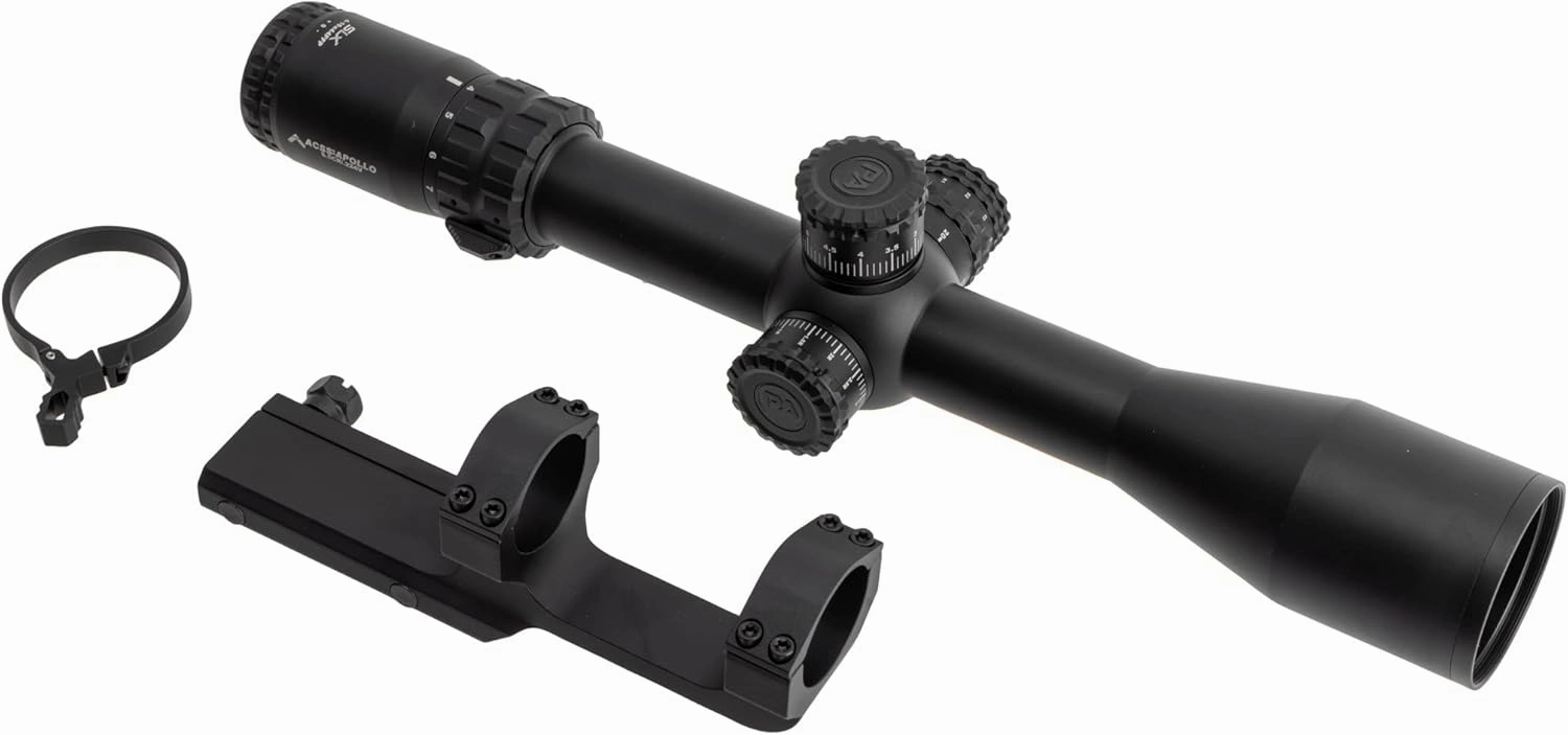 Primary Arms SLX 4-16X44mm FFP Rifle Scope - ACSS-Apollo-6.5CR/.224V Reticle with Deluxe Extended 30mm Scope Mount and Mag-Tight Magnification Lever