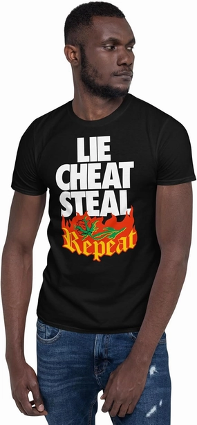 Pro Wrestling Tees Eddie Guerrero - Lie Cheat Steal Repeat T-Shirt