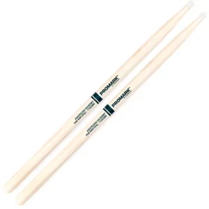 Promark Hickory 2B the Natural Nylon Tip Drum Set Sticks