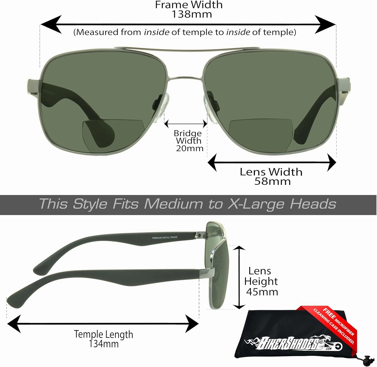 proSPORT Polarized Bifocal Reading Sunglasses for Men and Women. Near invisible line Reader Sunglasses