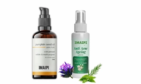 Pumpkin Seed Oil 30ml and Anti-Aging Cream 100ml Set, For Fine Lines and Wrinkles