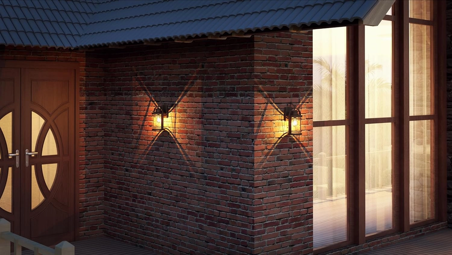 Quoizel Booker 1-Light Matte Black Outdoor Wall Lantern with Seeded Glass, Industrial Style Wall Light for Front Door, Porch, Patio, or Garage