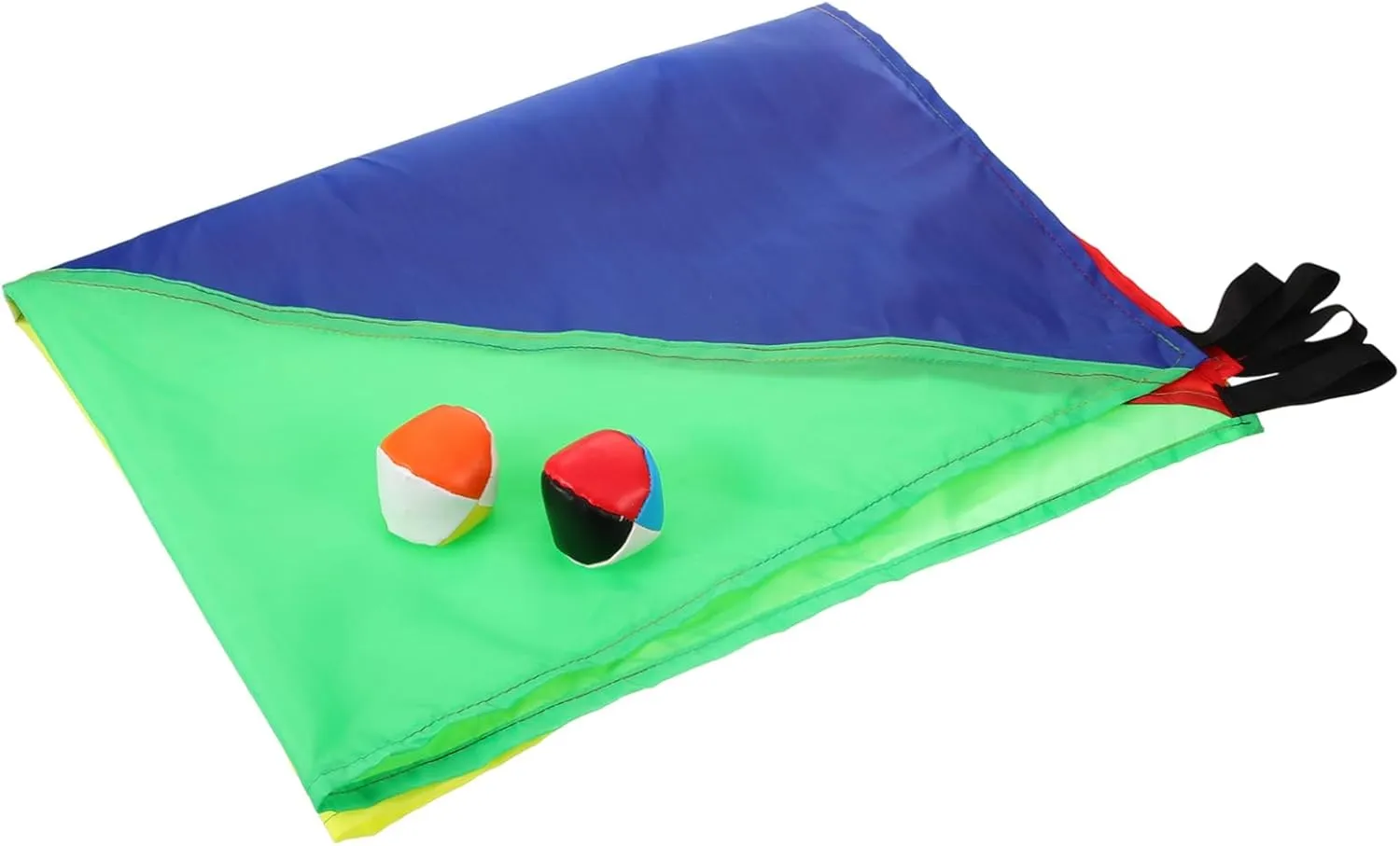 Rainbow Umbrella Sensory Fitness Equipment for Outdoor Plaything with Cloth and Colorful Balls Promotes