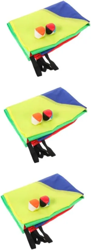 Rainbow Umbrella Sensory Fitness Equipment for Outdoor Plaything with Cloth and Colorful Balls Promotes