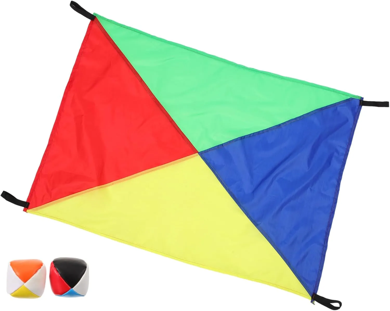 Rainbow Umbrella Sensory Fitness Equipment for Outdoor Plaything with Cloth and Colorful Balls Promotes