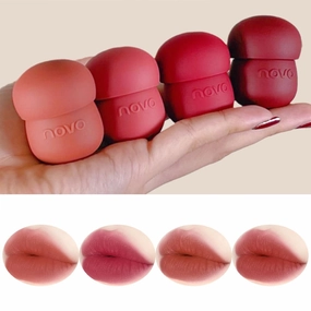 Rayberro 4 Pack Matte Ink Lip Glaze Lipstick Set, Pinecone Shape Lipstick Set, Long Lasting Wear Non-Stick Cup Waterproof Lipsticks Lip Balm