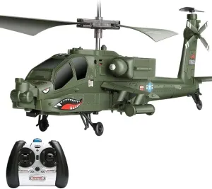 RC Airplane Imitation Military RC Helicopter Fighter Gyro Stabilizer and High Low Speed RC Aircraft Drone Toy 3.5-Channel RC Plane Toy Gift for Flying Lovers