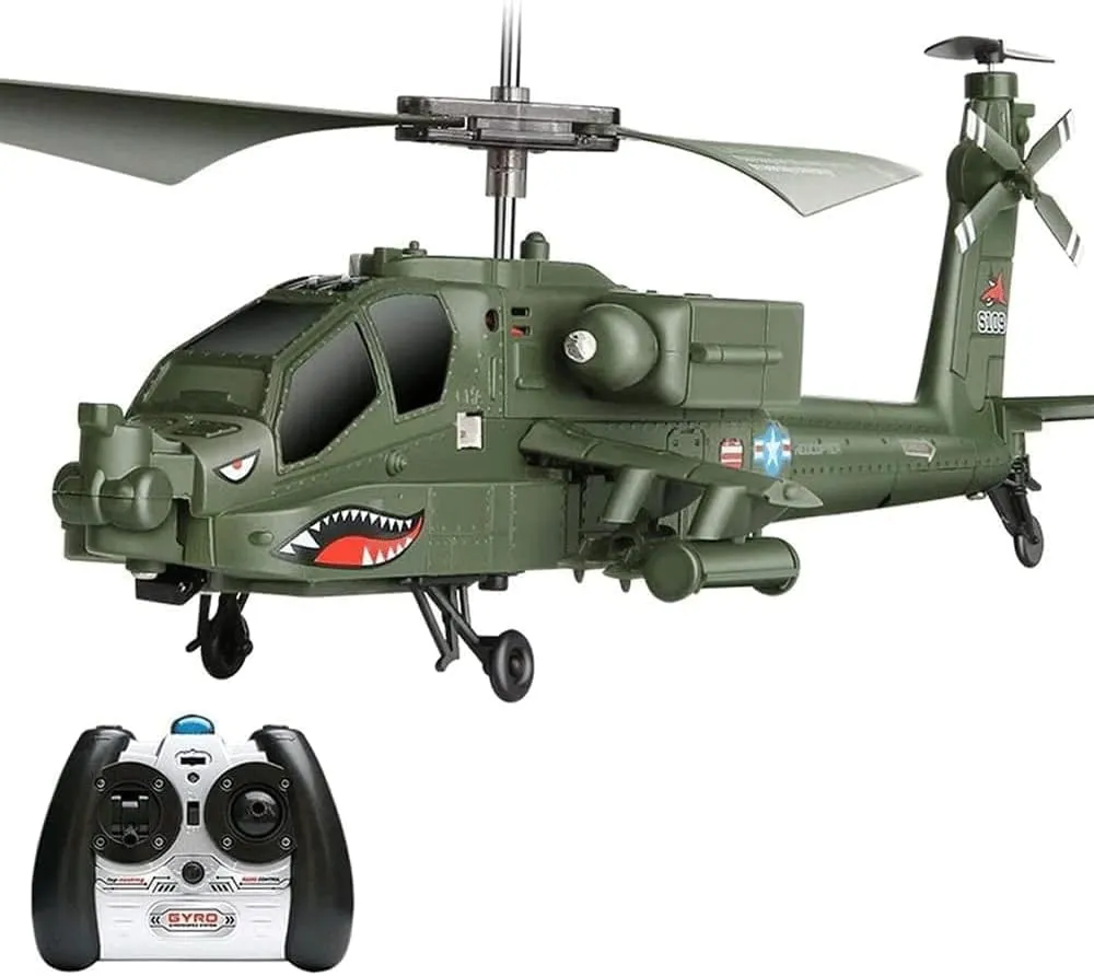 RC Airplane Imitation Military RC Helicopter Fighter Gyro Stabilizer and High Low Speed RC Aircraft Drone Toy 3.5-Channel RC Plane Toy Gift for Flying Lovers