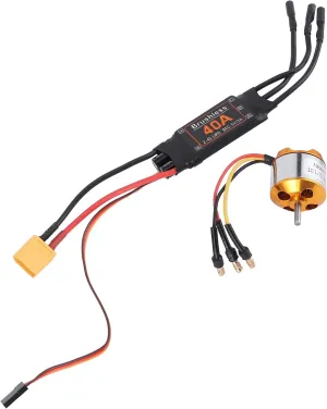 RC Motor ESC, 2212 1000KV Motor 40A Brushless ESC RC Model Parts for RC Drone Helicopter Model