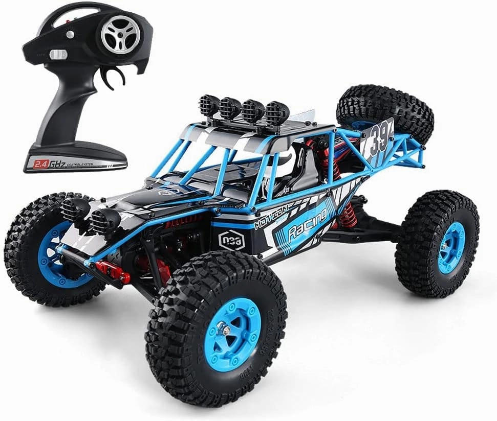 RC Racing Car, 2.4Ghz High Speed Remote Control Car, 1:12 4WD Toy Cars Buggy for Boys & Girls with Class 390 High-Speed Motor, Speed ≥35 Km/h Gift for Kids