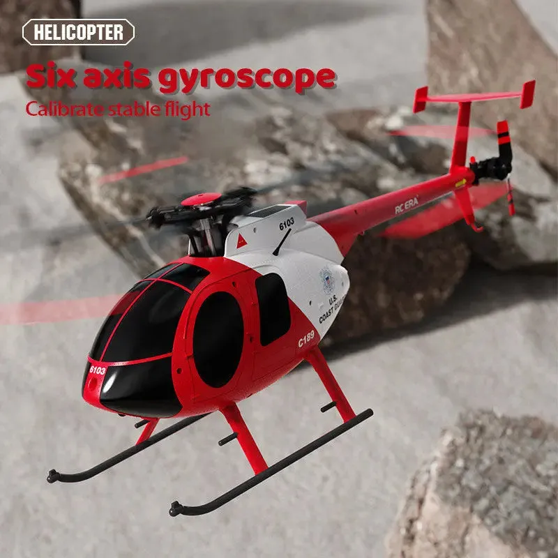 RCERA C189 MD500 Bird RC Helicopter 1:28 TUSK Dual Brushless Simulation 6-Axis Gyro Barometric Altitude Hold Helicopter Toys