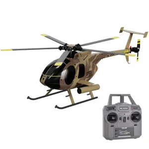 RCERA C189 MD500 Bird RC Helicopter 1:28 TUSK Dual Brushless Simulation 6-Axis Gyro Barometric Altitude Hold Helicopter Toys