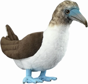 Realistic Blue Footed Booby Plush, Booby Stuffed Animal Soft Funny Birds Halloween Toys for Girls and Boys 13.3''
