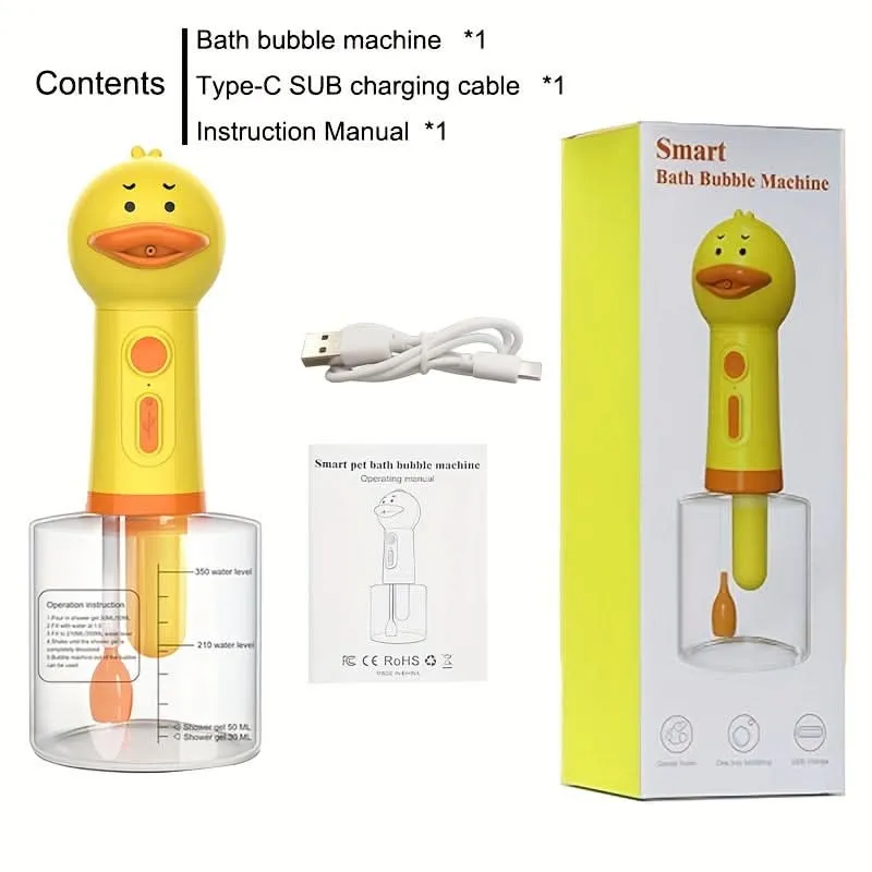 Rechargeable Pet Foam Shampoo Dispenser