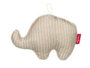 RedStars 42951 Elephant Rattle with Rattle Grasp Discover Play for Babies from Birth Beige Grey 13 cm