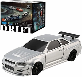 Remote Control Sports Car, 1/43 Scale 2.4G Full Proportional RC Electric Mini Racing Drift Car Model with Lights Kit (RTR Version)