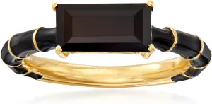 Ross-Simons Gemstone and Enamel Ring in 18kt Gold Over Sterling