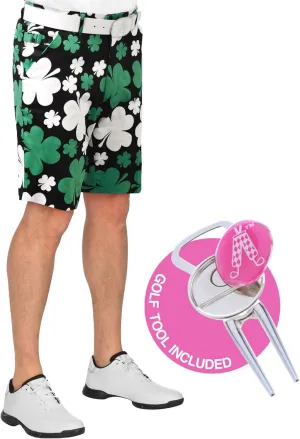 Royal & Awesome Mens Golf Shorts, Crazy Golf Shorts For Men, Plaid Shorts Men - Golf Tool Included