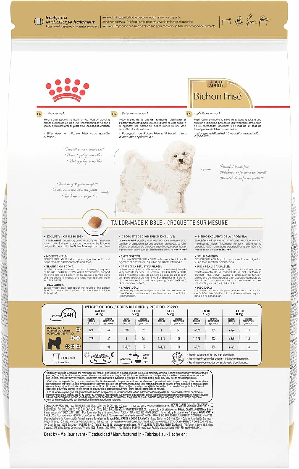 Royal Canin Bichon Frise Adult Dry Dog Food, 3 lb bag