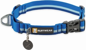 Ruffwear, Web Reaction Dog Collar, Martingale Collar for On-Leash Walking, Blue Pool, 14"-17"