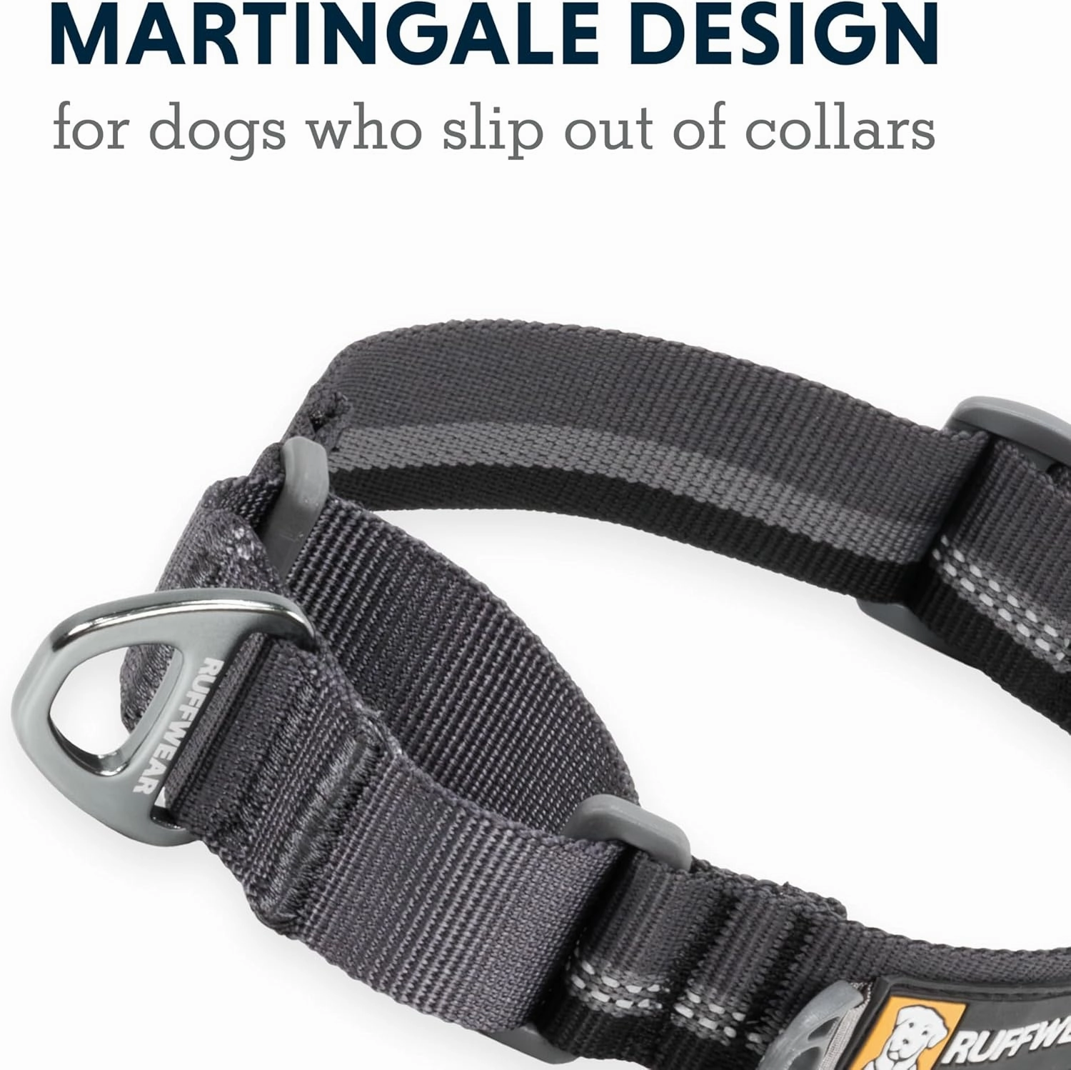 Ruffwear, Web Reaction Dog Collar, Martingale Collar for On-Leash Walking, Blue Pool, 14"-17"