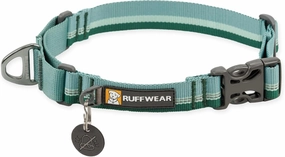 Ruffwear, Web Reaction Dog Collar, Martingale Collar for On-Leash Walking, River Rock Green, 14"-17"