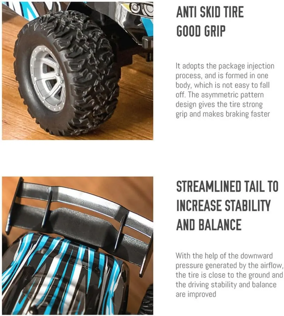 S638 High-Speed RC Mini Electric Drift Off-Road Vehicle Model, 1/32 2.4G Electric Vehicle Model with Wireless Remote Control and Realistic Design, for Adults (RTR Version/Green)