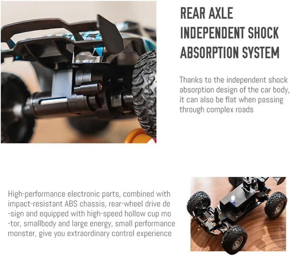 S638 High-Speed RC Mini Electric Drift Off-Road Vehicle Model, 1/32 2.4G Electric Vehicle Model with Wireless Remote Control and Realistic Design, for Adults (RTR Version/Green)