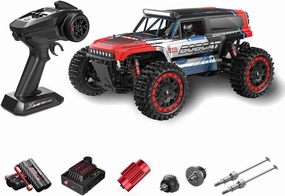 S912PRO 1/16 RC Drift Car Mini, 2.4G Full-Proportional Brushless RC Off-Road Vehicle 4WD 55KM/H 2Batteries Remote Control Climbing Car, Electric Crawler Buggy Toy Gift -RTR
