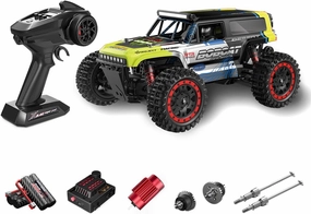 S912PRO 1/16 Scale 2.4G 4WD RC Drift Car - 55KM/H High Speed, RGB Light Effects & Metal Differentials - Professional Grade for Racing & Off-Road - Includes 2 Batteries, Gift for Adults