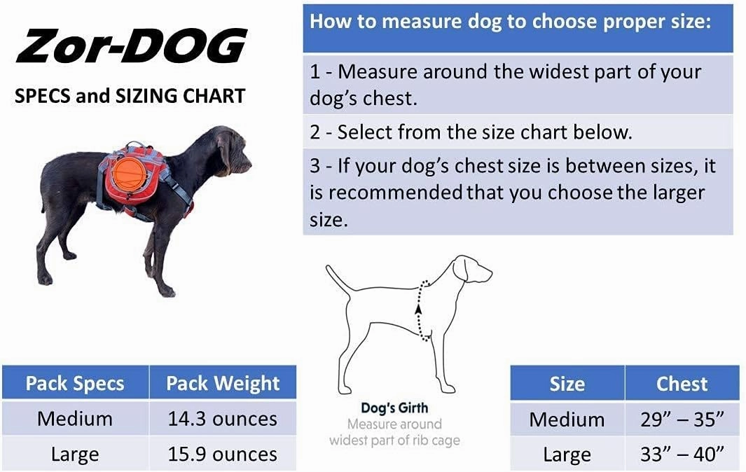 Saddlebag Back Pack & Harness Combo for Dogs 30-100  lbs. Perfect for Travel, Trail Hiking, & Camping. Reflective, Lightweight, & Comfortable. Comes with Two Collapsible Bowls (Medium, Blue)