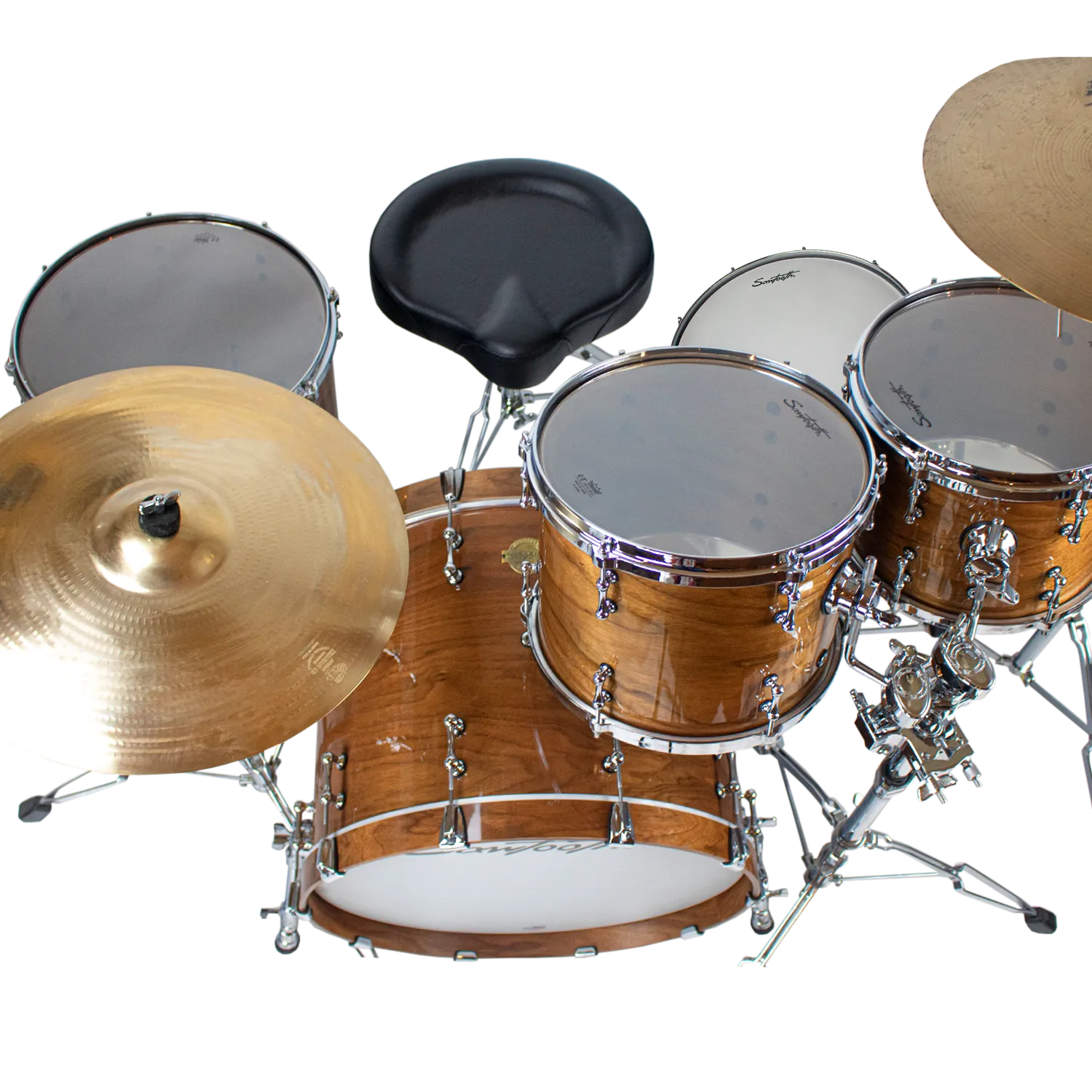 Sawtooth Hickory Series 22" Bass Drum, 5pc Shell Pack, Natural Gloss