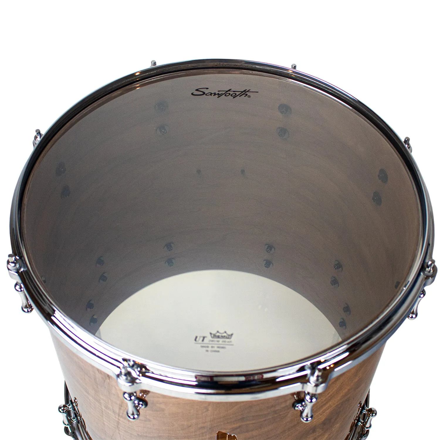 Sawtooth Hickory Series Floor Tom Drum 16" x 16", Natural Gloss