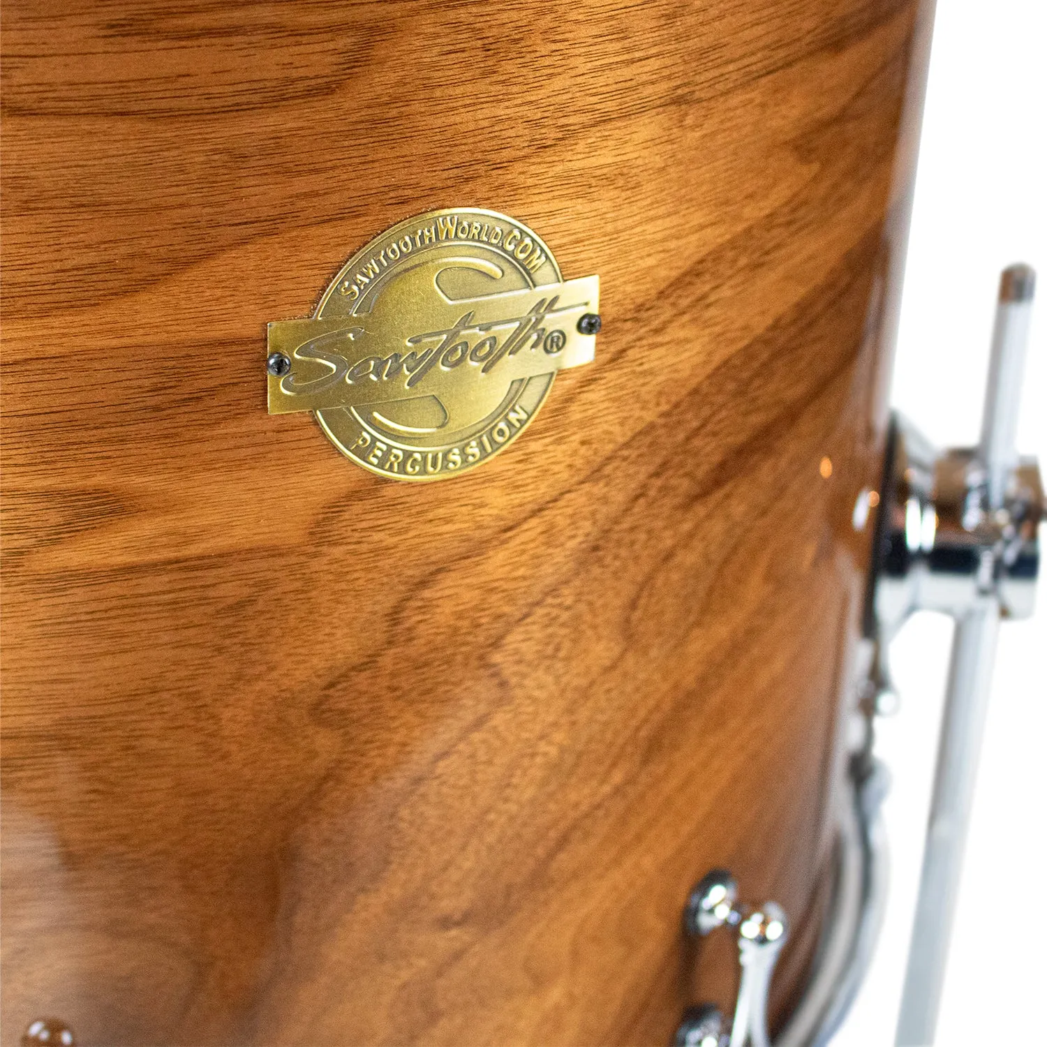 Sawtooth Hickory Series Floor Tom Drum 16" x 16", Natural Gloss